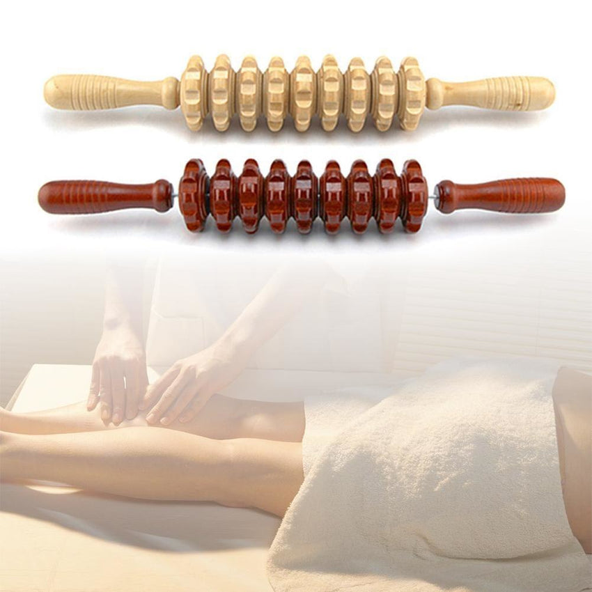 Holz-Massage-Roller – effektive Muskelentspannung für den ganzen Körper