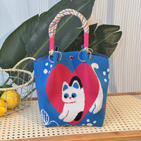 Strick-Handtasche in vielen Designs – geräumig & modern