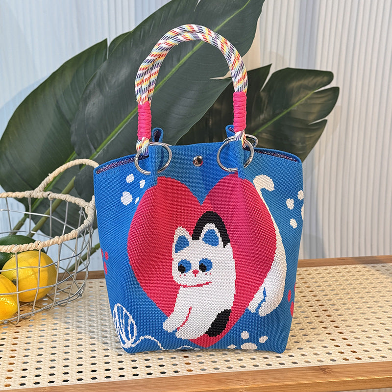 Strick-Handtasche in vielen Designs – geräumig & modern