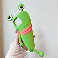 3D Cartoon Handyhülle – Kawaii Frosch Design für viele iPhone-Modelle