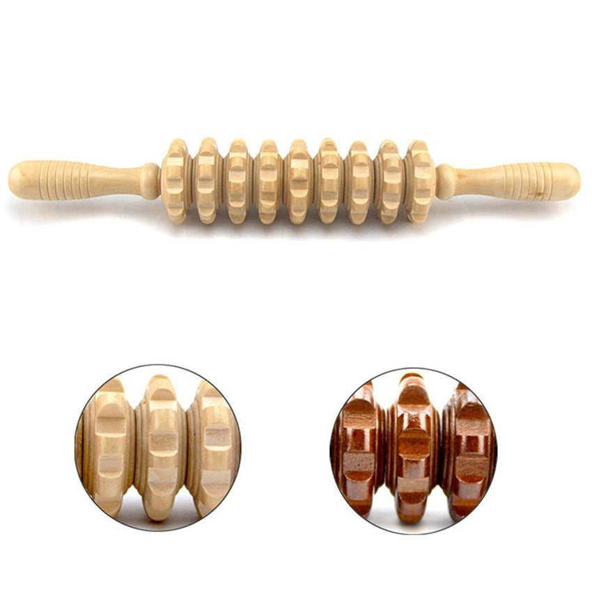 Holz-Massage-Roller – effektive Muskelentspannung für den ganzen Körper