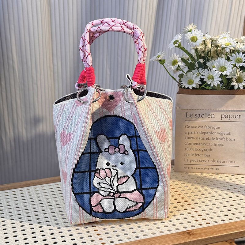 Strick-Handtasche in vielen Designs – geräumig & modern