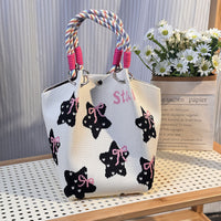 Strick-Handtasche in vielen Designs – geräumig & modern