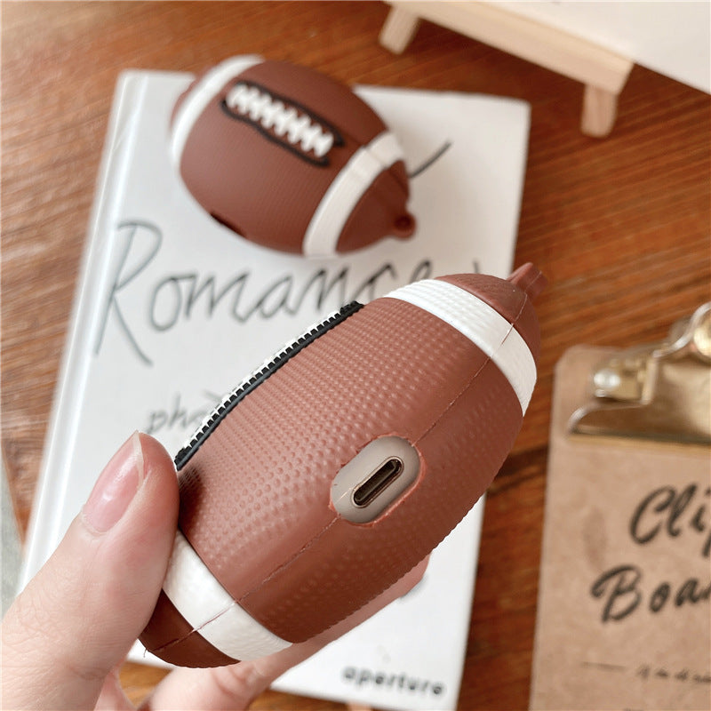 AirPods Schutzhülle – Rugby Cartoon Design