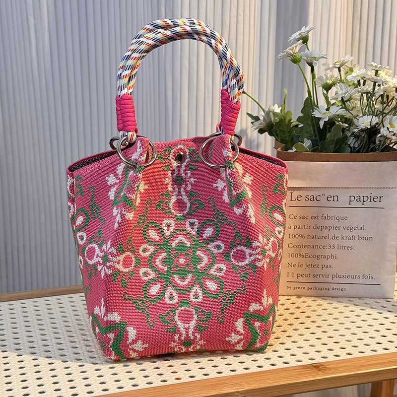 Strick-Handtasche in vielen Designs – geräumig & modern