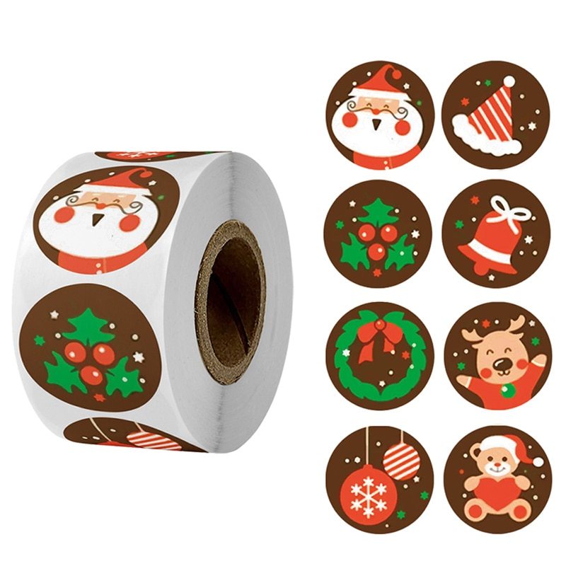 Weihnachts-Aufkleber 500 Stück – dekorativ & vielseitig