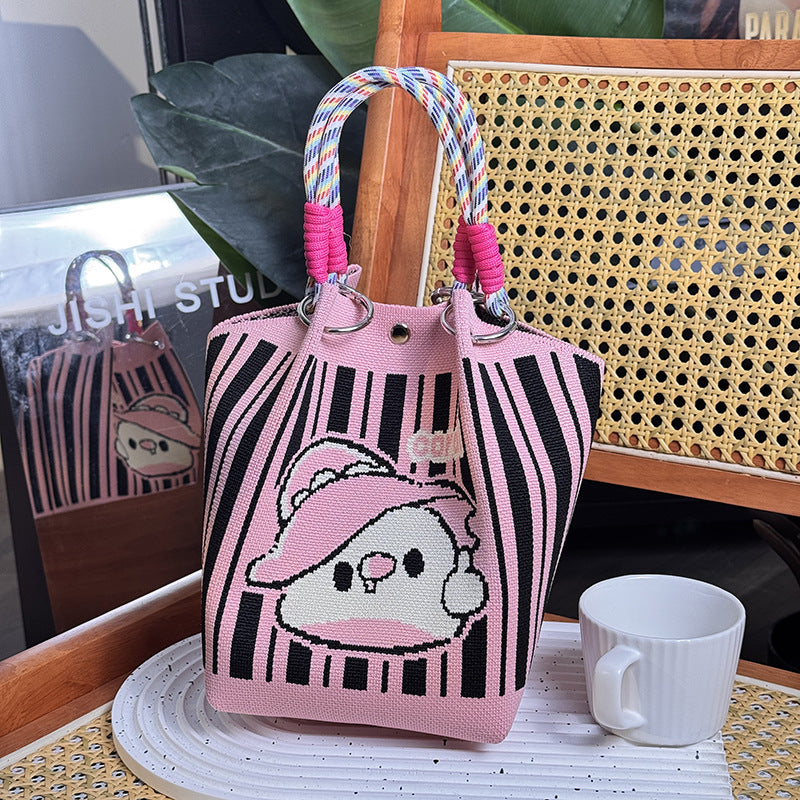 Strick-Handtasche in vielen Designs – geräumig & modern