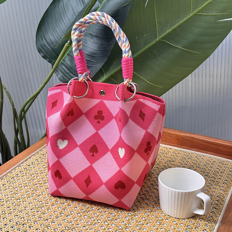 Strick-Handtasche in vielen Designs – geräumig & modern