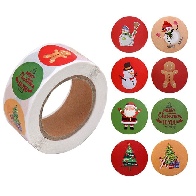 Weihnachts-Aufkleber 500 Stück – dekorativ & vielseitig