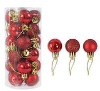 Weihnachtskugeln – 24er Set in 6 cm, matt & glänzend