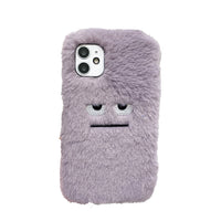 iPhone Hülle – Flauschiges Plüsch mit Emoticons