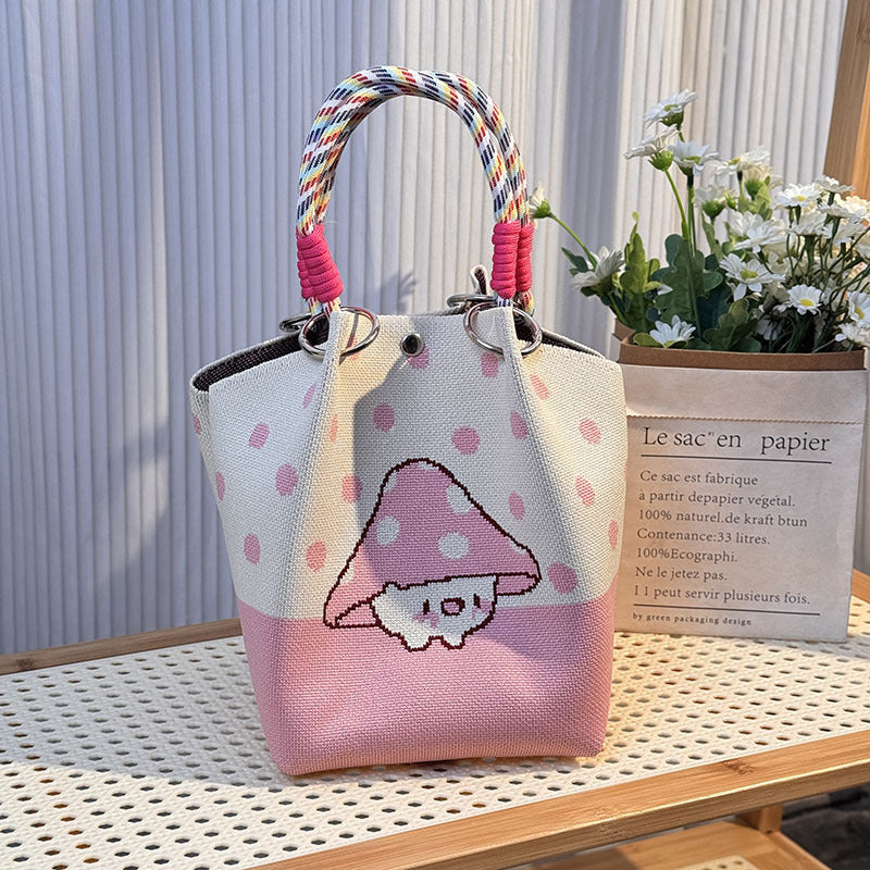 Strick-Handtasche in vielen Designs – geräumig & modern
