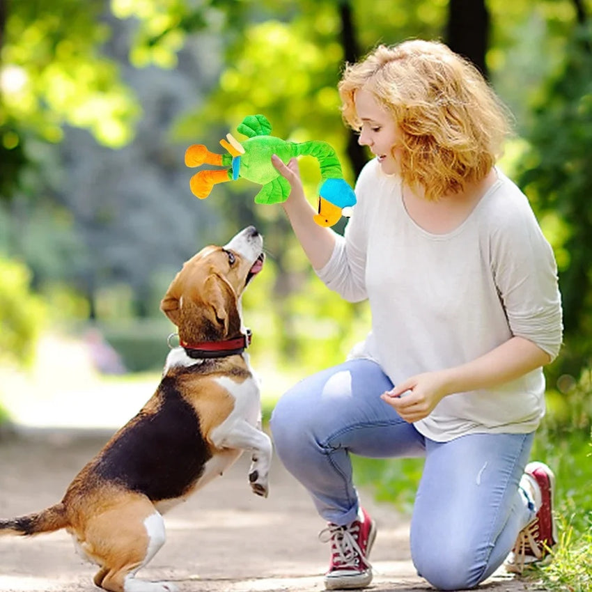 Quietschendes Hundespielzeug „Huhn“ – lustiger Spielspaß für Hunde & Welpen