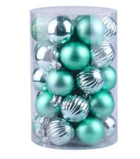 Weihnachtskugeln Set 34-teilig – stilvolle Baumdeko in verschiedenen Designs