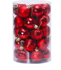 Weihnachtskugeln Set 34-teilig – stilvolle Baumdeko in verschiedenen Designs