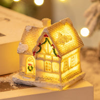 Weihnachtsdeko LED-Häuschen aus Harz – leuchtende Miniaturhäuser für festliche Stimmung