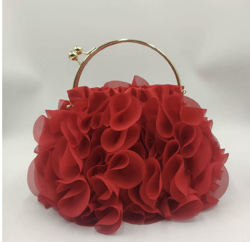 Exklusive Abendtasche mit Blütendesign – elegant & einzigartig
