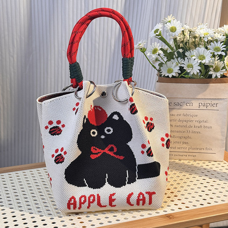Strick-Handtasche in vielen Designs – geräumig & modern