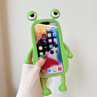 3D Cartoon Handyhülle – Kawaii Frosch Design für viele iPhone-Modelle