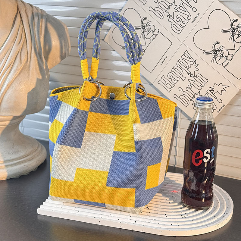 Strick-Handtasche in vielen Designs – geräumig & modern