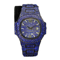 Hip-Hop Armbanduhr mit Vollbesatz – auffällig & einzigartig