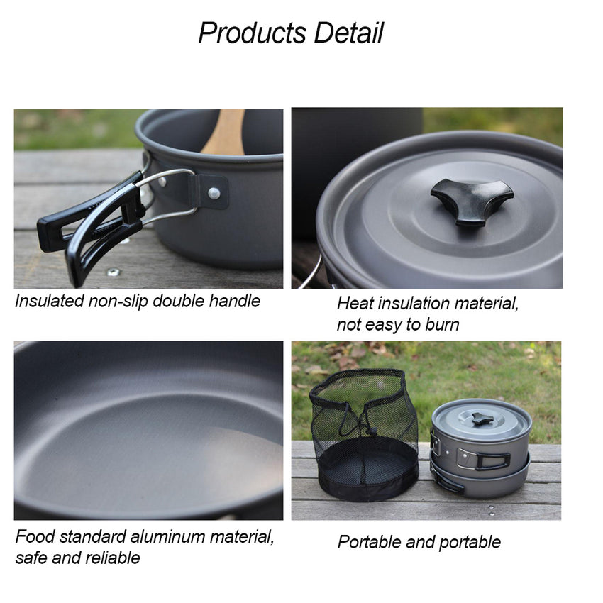 Outdoor Kochset Komplett – hochwertig, kompakt & langlebig