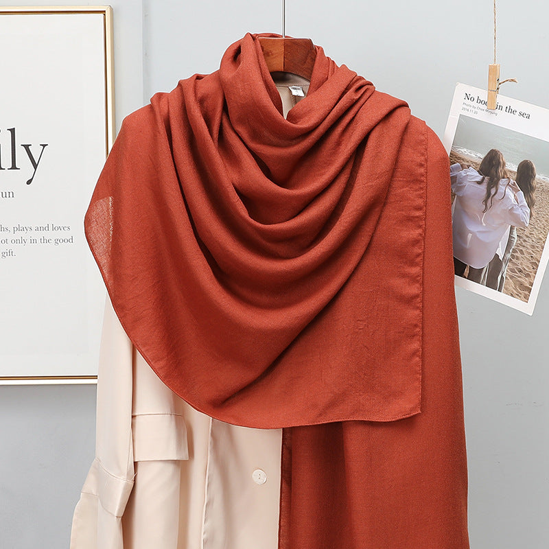 Damen-Schal aus Baumwolle & Leinen – elegant, leicht & vielseitig
