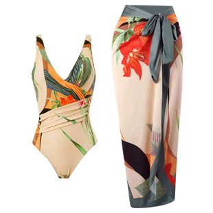 Elegantes Badeanzug-Set mit Rock – stilvoller Zweiteiler für Strand & Pool
