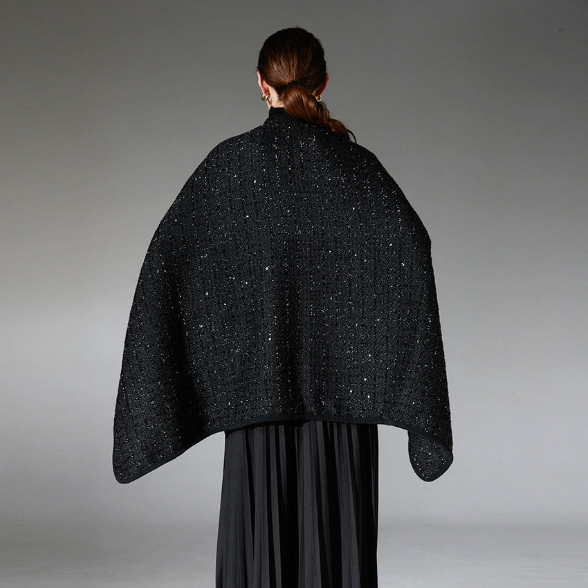 Eleganter Wollschal mit Pailletten – edler Glanz & zeitloser Stil