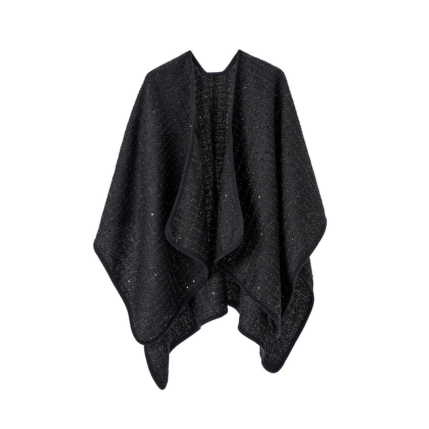 Eleganter Wollschal mit Pailletten – edler Glanz & zeitloser Stil