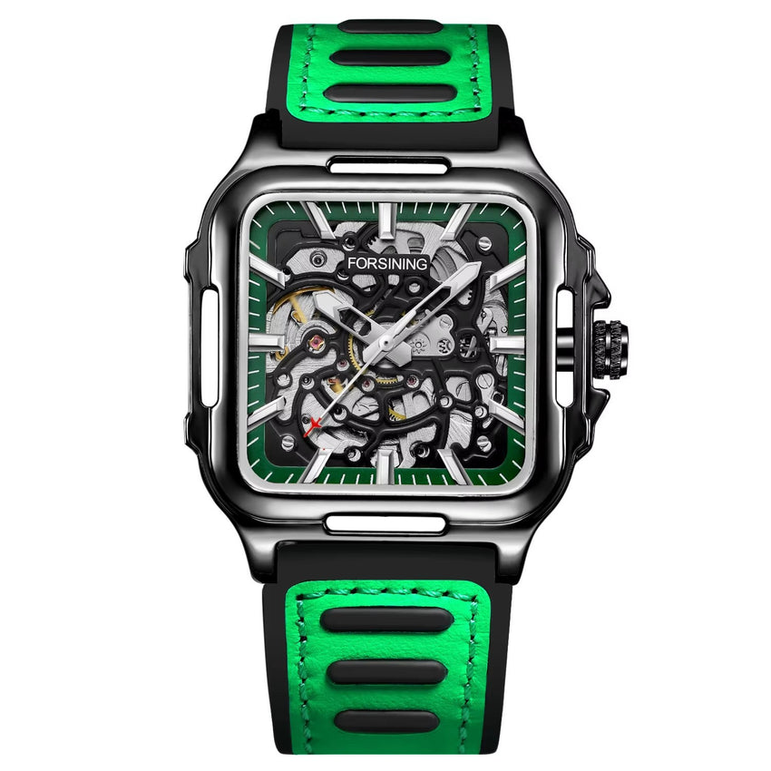 Automatik-Armbanduhr im Skelett-Design – markant & präzise