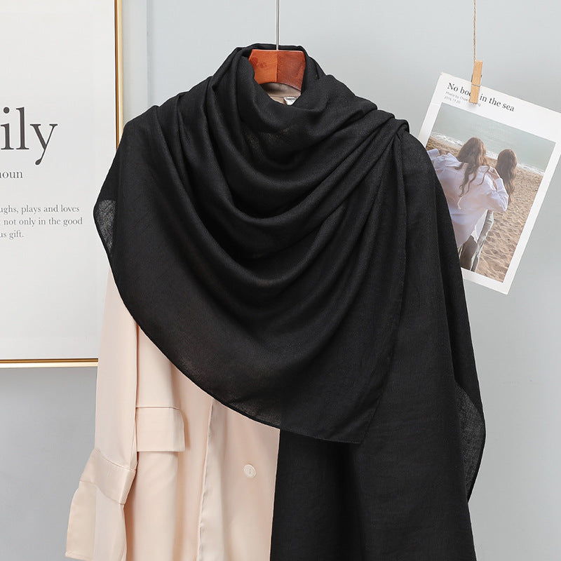 Damen-Schal aus Baumwolle & Leinen – elegant, leicht & vielseitig