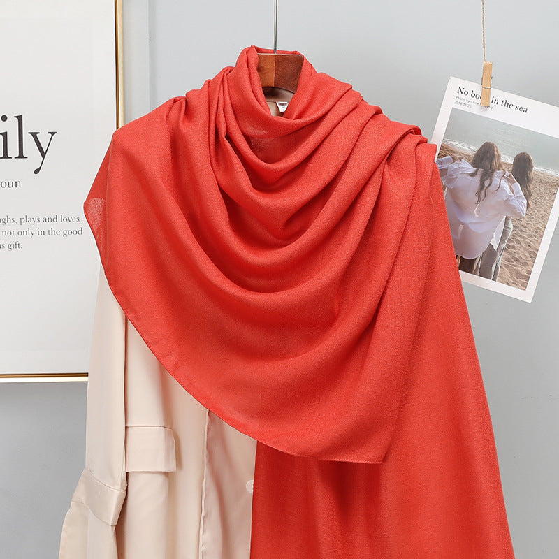 Damen-Schal aus Baumwolle & Leinen – elegant, leicht & vielseitig
