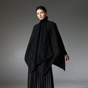 Eleganter Wollschal mit Pailletten – edler Glanz & zeitloser Stil