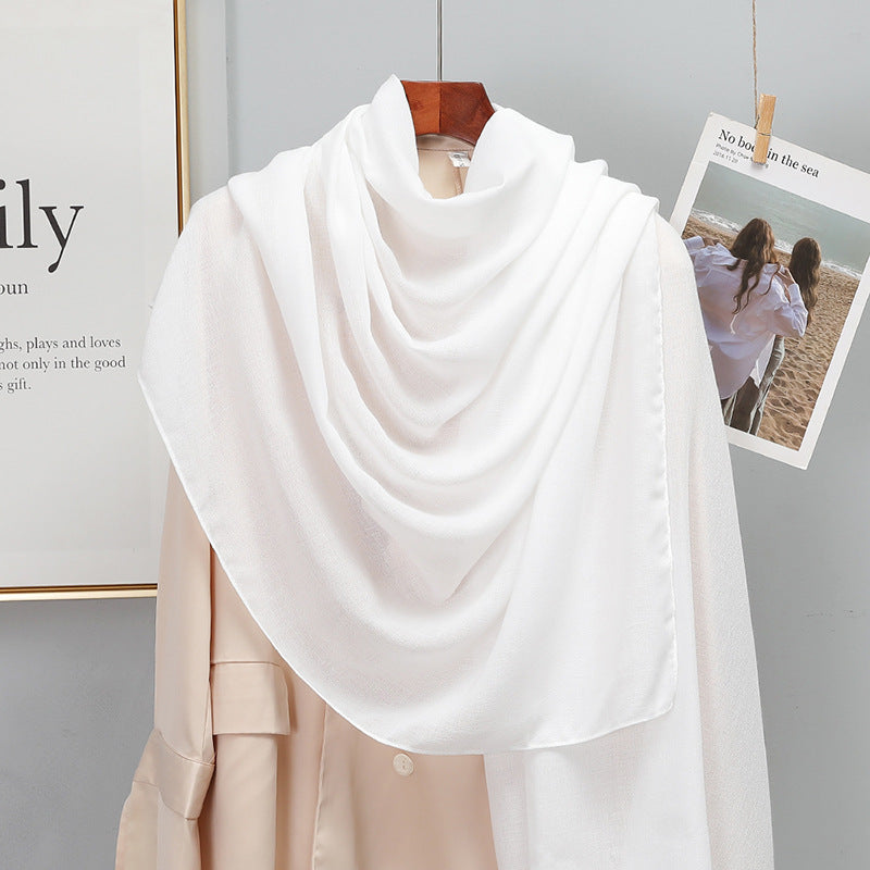 Damen-Schal aus Baumwolle & Leinen – elegant, leicht & vielseitig