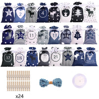 Adventskalender zum selbstbefüllen – 24 dekorative Geschenktaschen