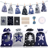 Adventskalender zum selbstbefüllen – 24 dekorative Geschenktaschen