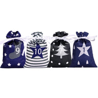 Adventskalender zum selbstbefüllen – 24 dekorative Geschenktaschen