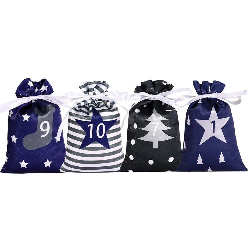 Adventskalender zum selbstbefüllen – 24 dekorative Geschenktaschen