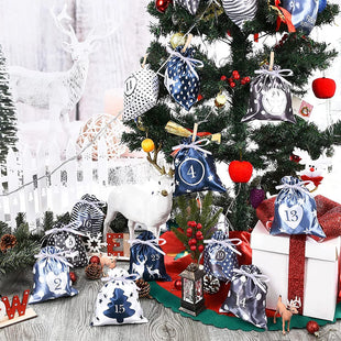 Adventskalender zum selbstbefüllen – 24 dekorative Geschenktaschen