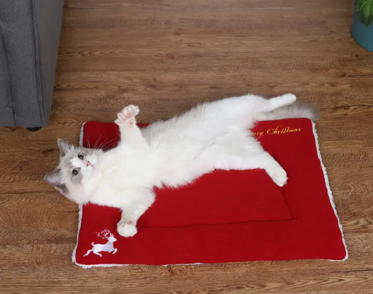 Großes Weihnachts-Kuschelkissen für Hunde & Katzen – superweich & gemütlich