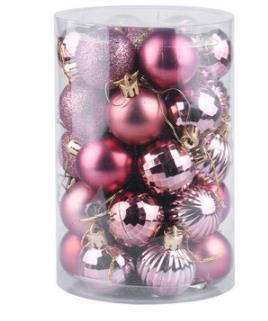Weihnachtskugeln Set 34-teilig – stilvolle Baumdeko in verschiedenen Designs