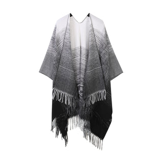 Gradient-Schal mit Fransen – stilvoll, warm & universell tragbar