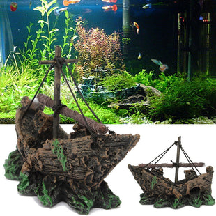Aquarium-Deko „Kleines Fischerboot“ – liebevoll gestaltet