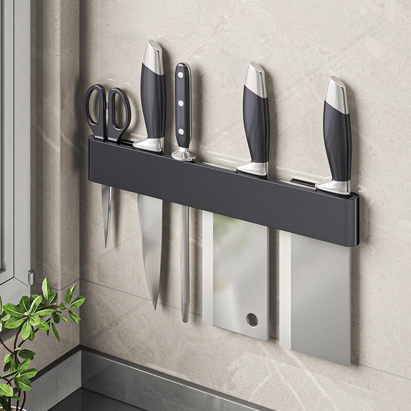 Premium Wand-Messerhalter aus Carbonstahl – stilvoll, sicher & platzsparend