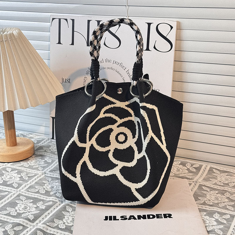 Strick-Handtasche in vielen Designs – geräumig & modern