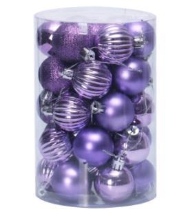 Weihnachtskugeln Set 34-teilig – stilvolle Baumdeko in verschiedenen Designs