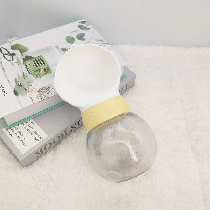 Tragbare 2in1 Trinkflasche für Hunde – 380 ml