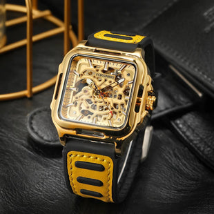 Automatik-Armbanduhr im Skelett-Design – markant & präzise