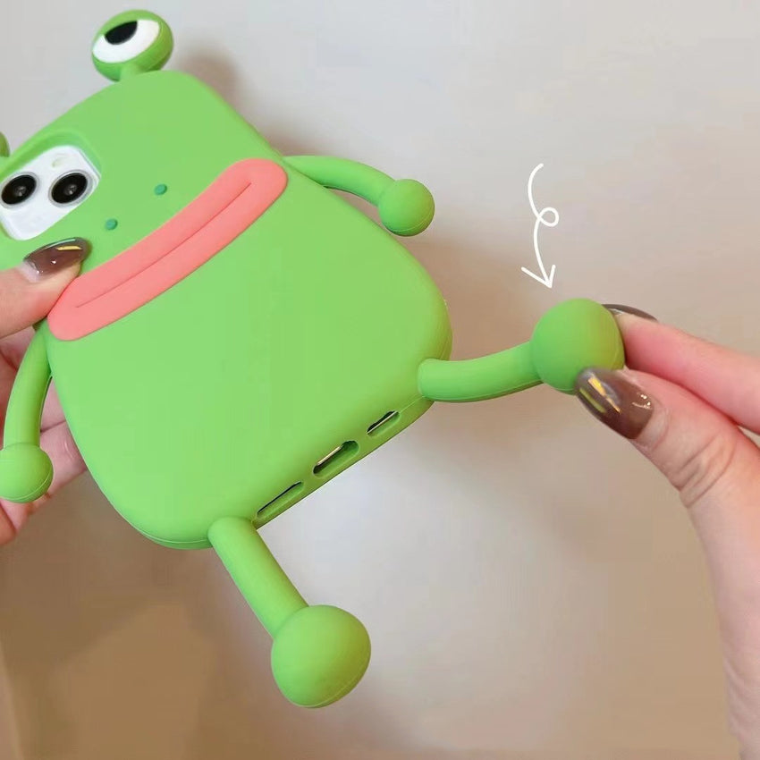 3D Cartoon Handyhülle – Kawaii Frosch Design für viele iPhone-Modelle